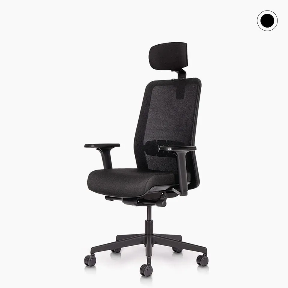 lento-proto-b-rostuhl-mit-kopfst-tze-netz-schwarz-ergonomisch image 1