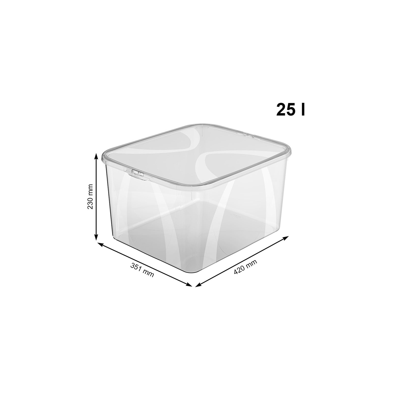 rotho-lona-aufbewahrungsbox-25-l-transparent-deckel image 4