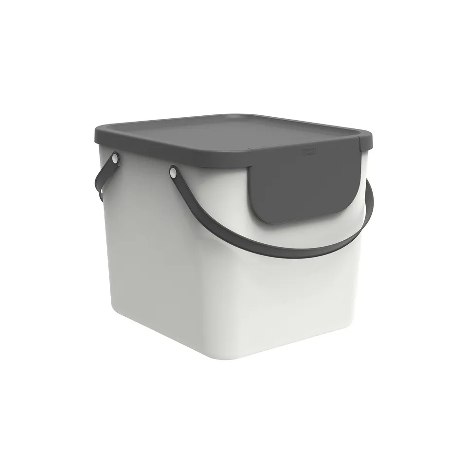 rotho-albula-recycling-m-llsystem-40-l-m-lleimer-anthrazit-stapelbar image 1