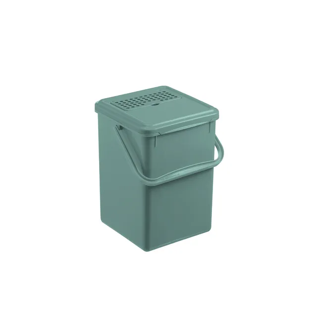 rotho-bio-komposteimer-9-l-mistletoe-gr-n-mit-aktivkohlefilter image 1