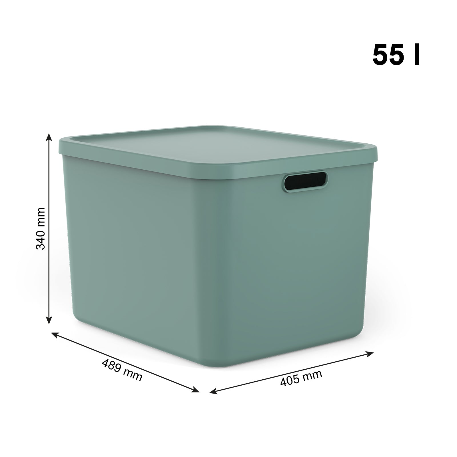 rotho-albula-aufbewahrungsbox-set-3tlg-55l-20l-anthrazit-stapelbar image 4