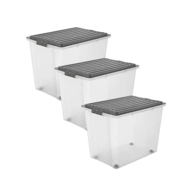 rotho-compact-stapelbox-70-l-anthrazit-3er-set-robust image 1