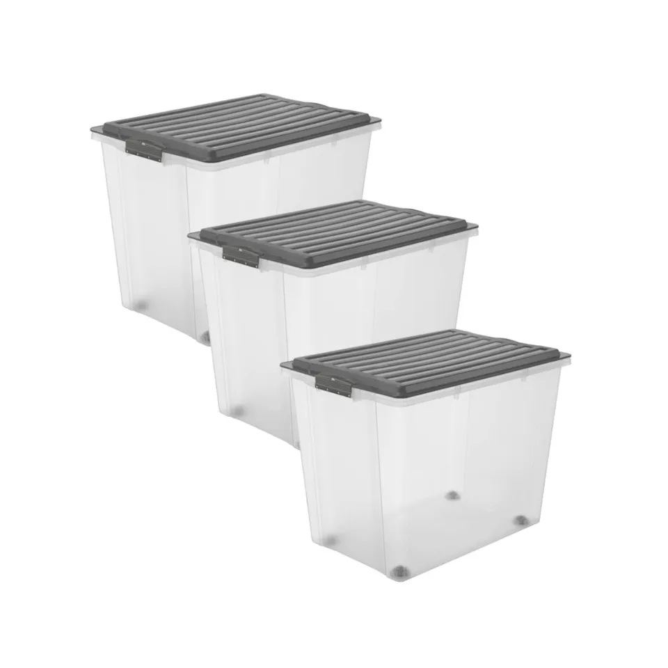 rotho-compact-stapelbox-70-l-anthrazit-3er-set-robust image 1