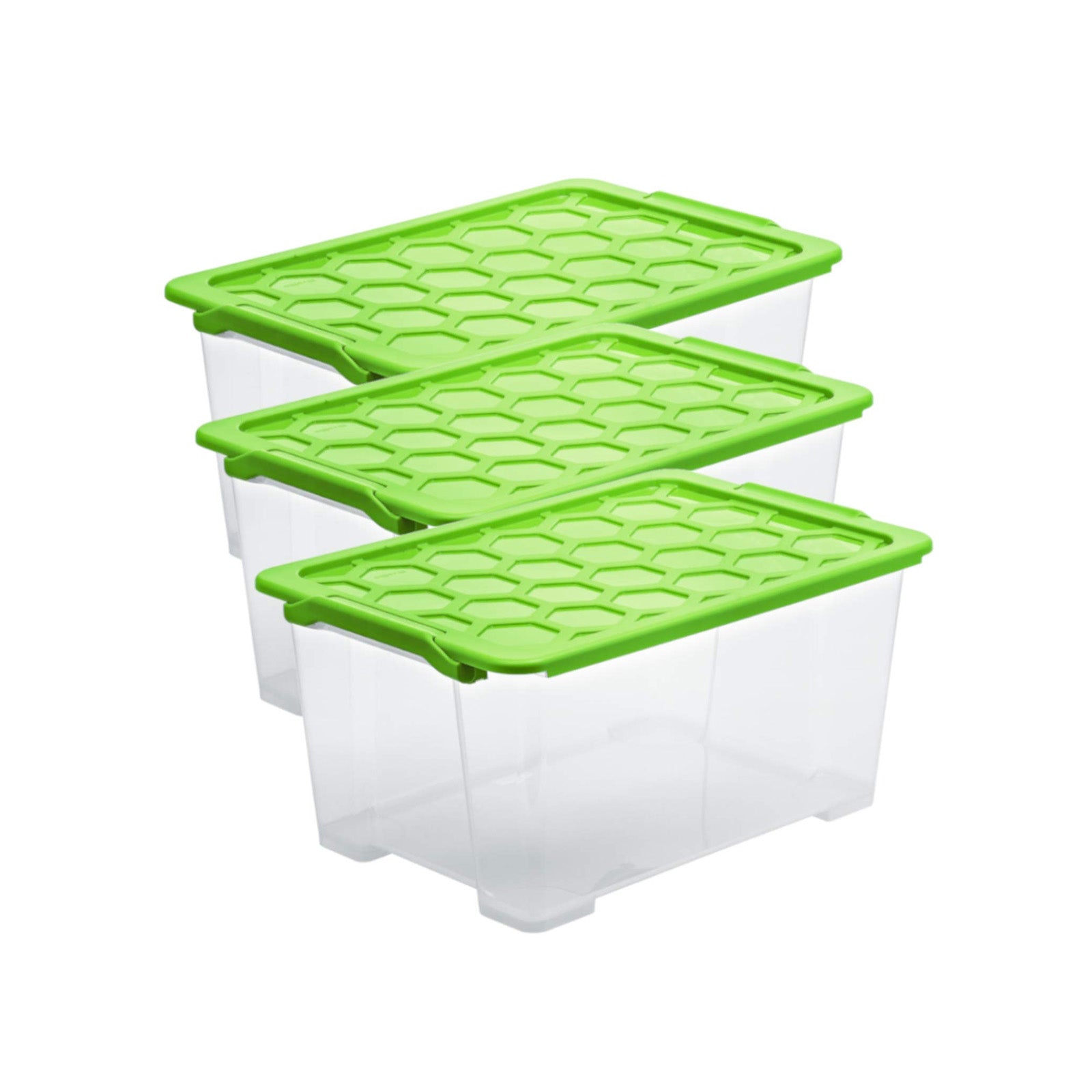 rotho-evo-safe-keeping-box-44l-3er-transparent-mistletoe-gr-n image 4