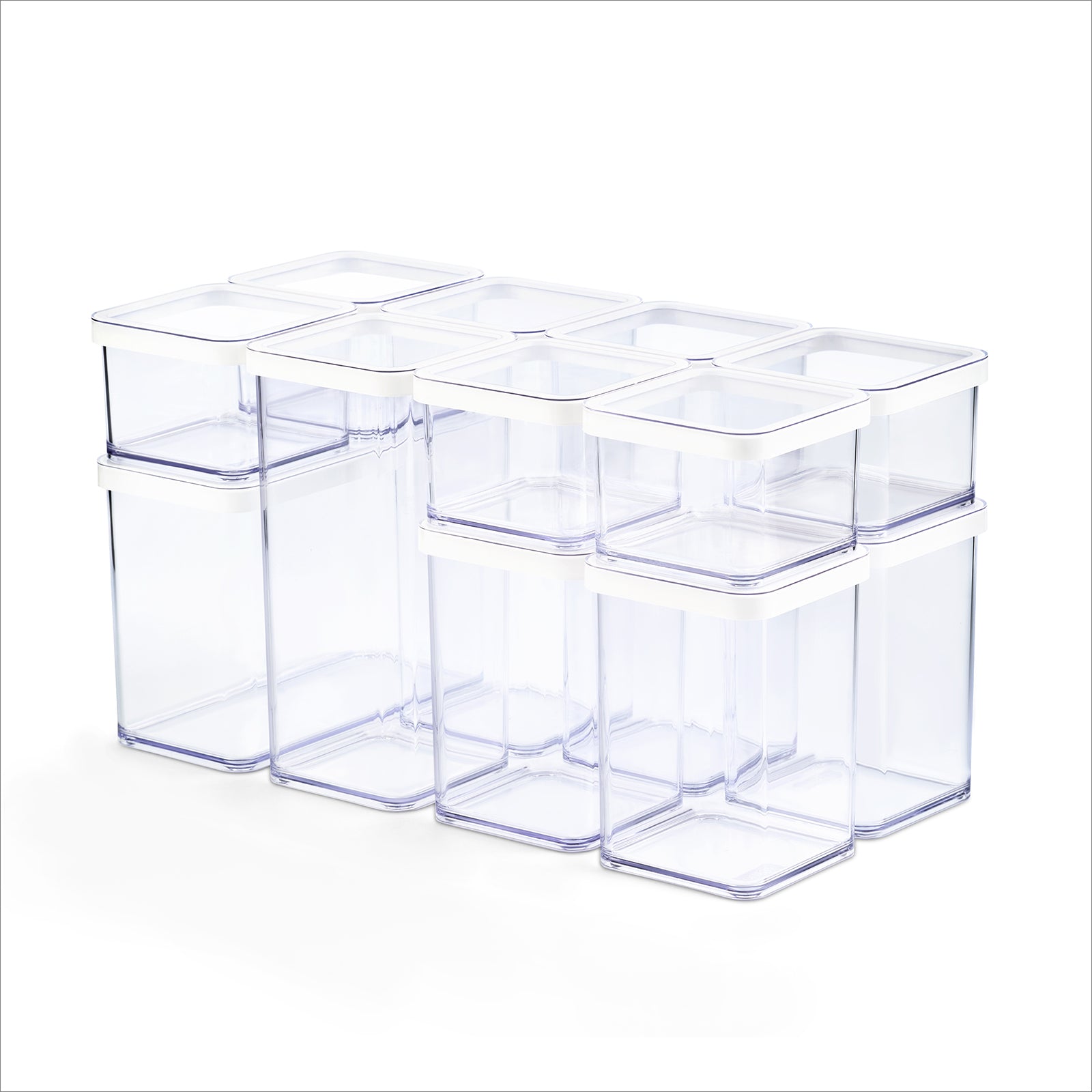 rotho-loft-vorratsdosen-set-12-tlg-transparent-wei-luftdicht image 5