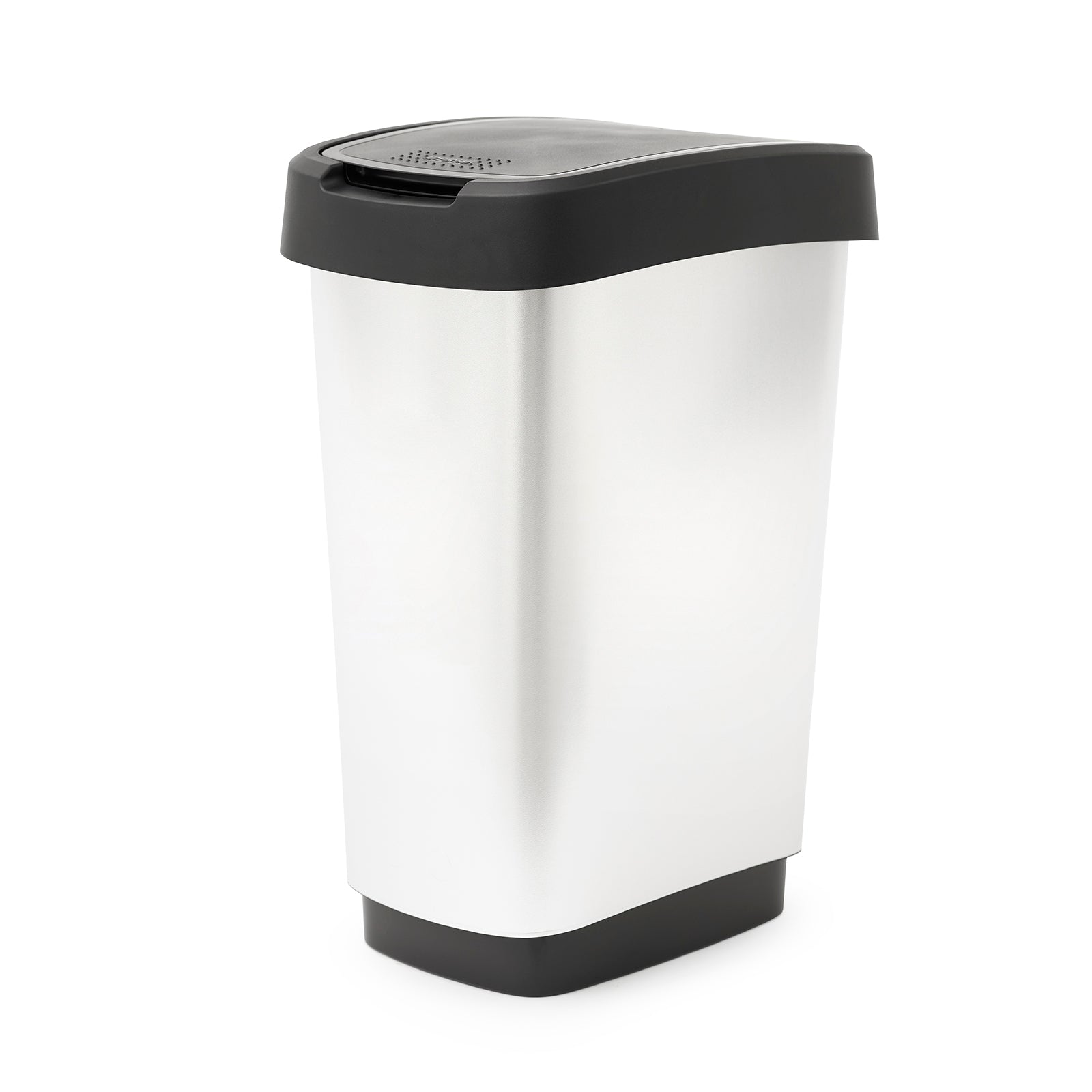 rotho-twist-swingeimer-25l-silber-metallic-m-lleimer-k-che image 1