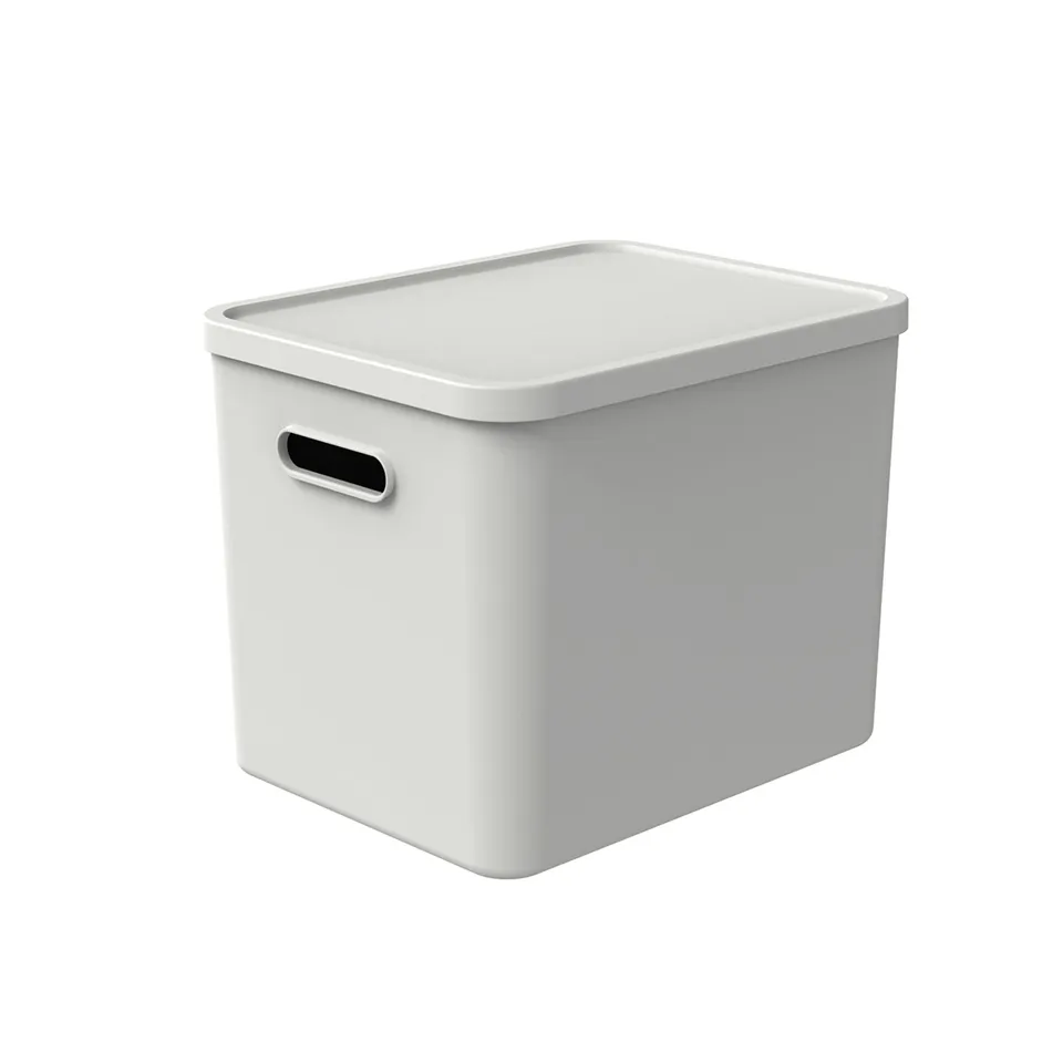 rotho-albula-aufbewahrungsbox-27l-anthrazit-recycelt image 1