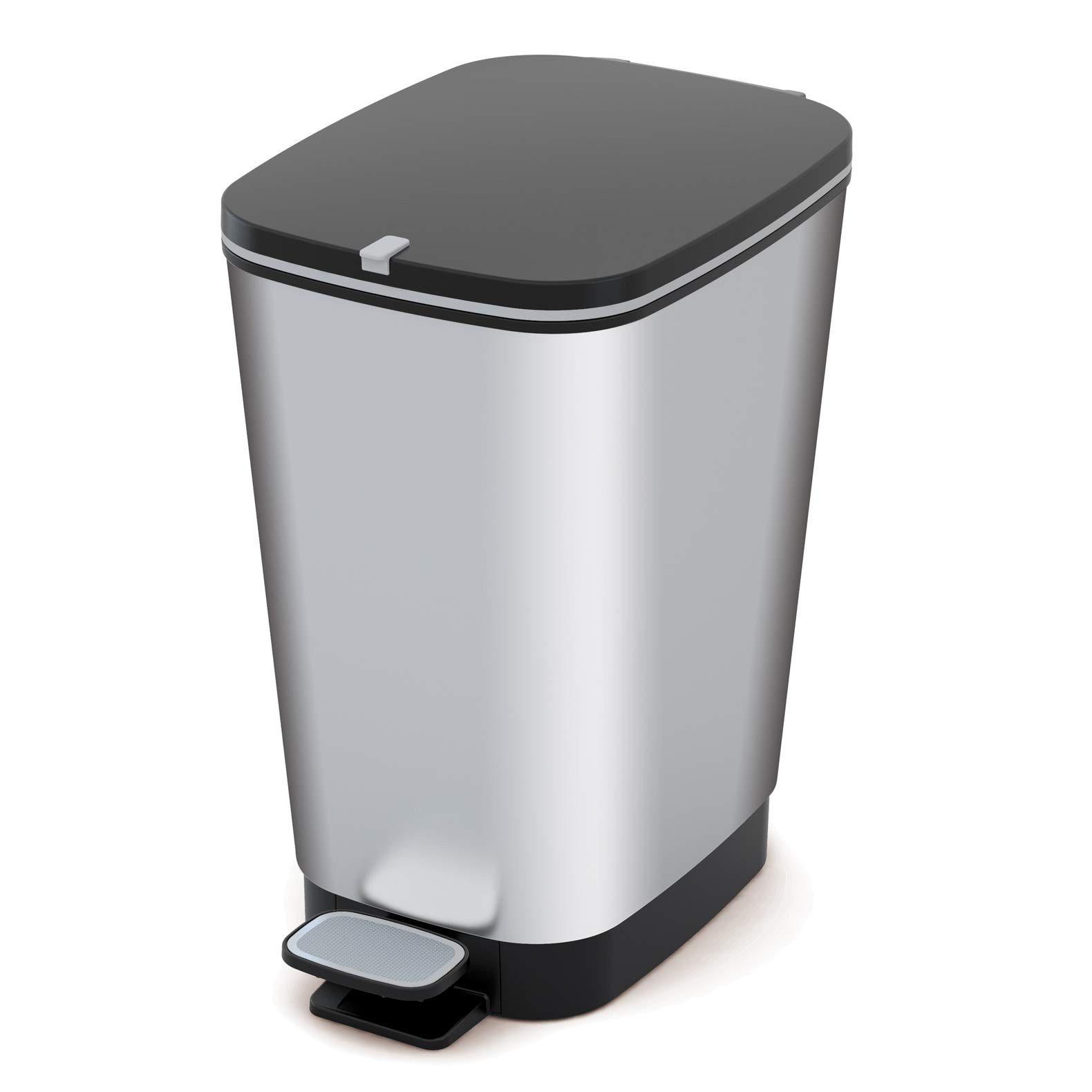 curver-chic-treteimer-45-liter-schwarz-metallic-mit-pedal image 5