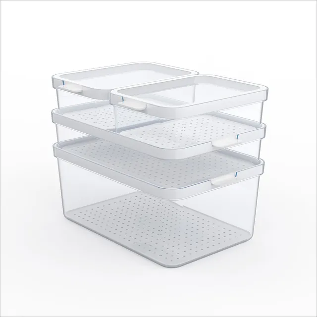 rotho-cauma-k-hlschrank-organizer-4-tlg-transparent image 1