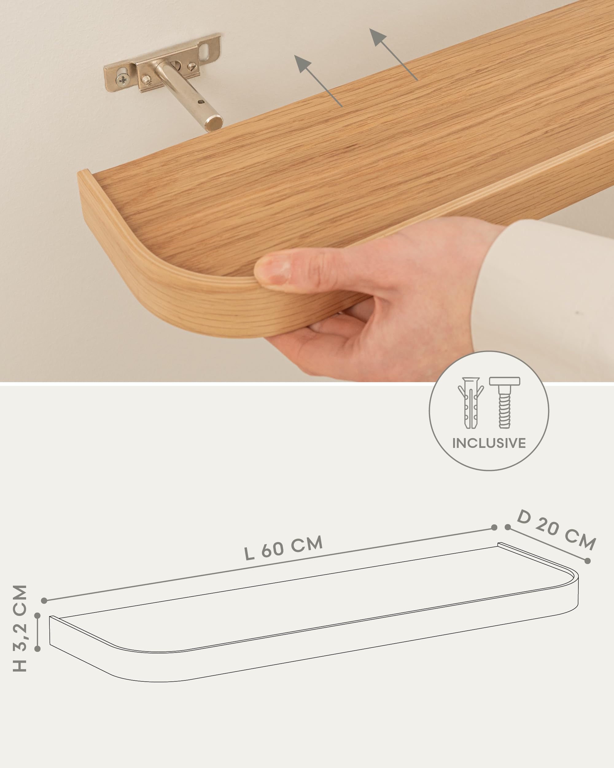 kazai-toke-wandregal-set-eiche-2er-60-cm image 3