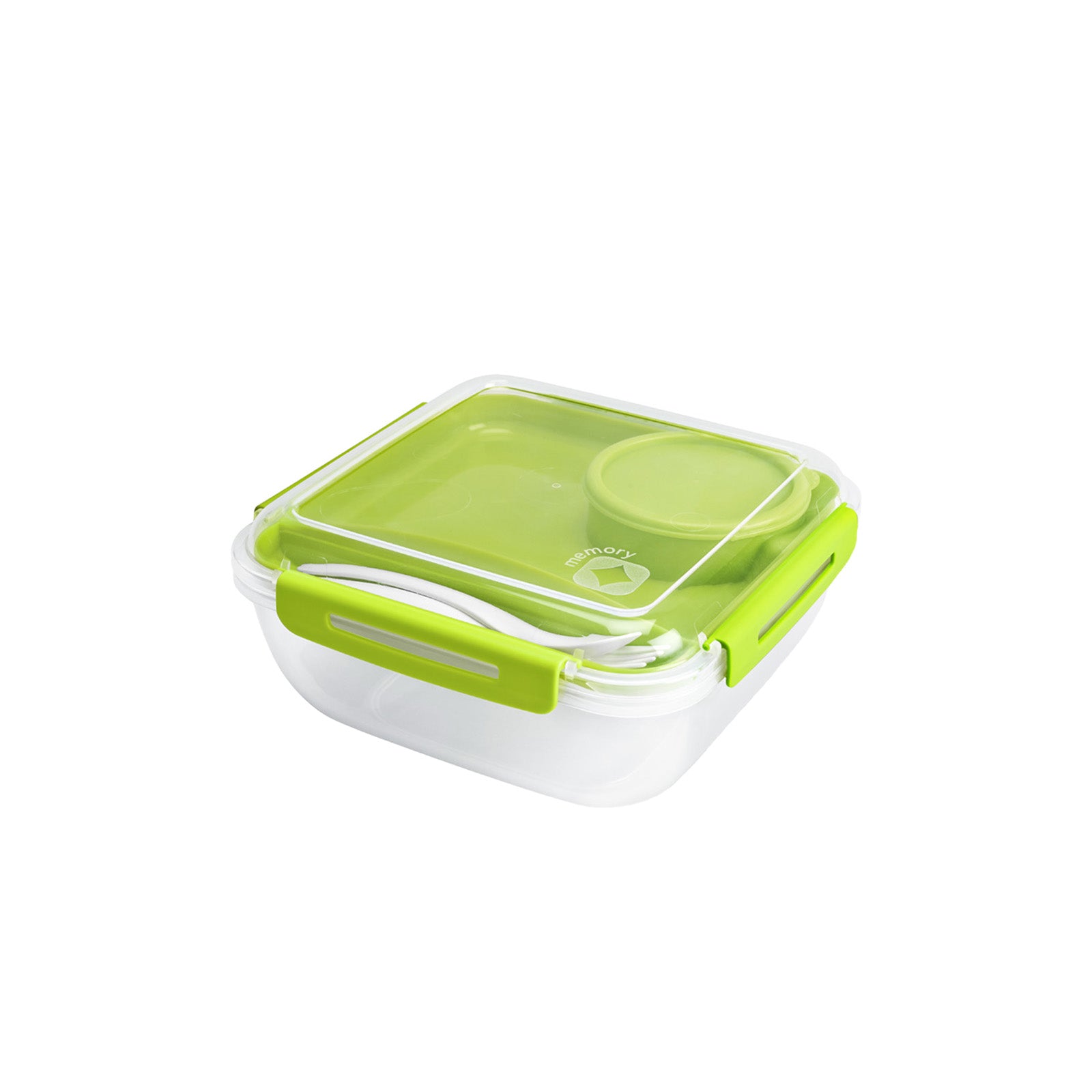 rotho-memory-salatbox-1-7l-horizontblau-besteck image 1