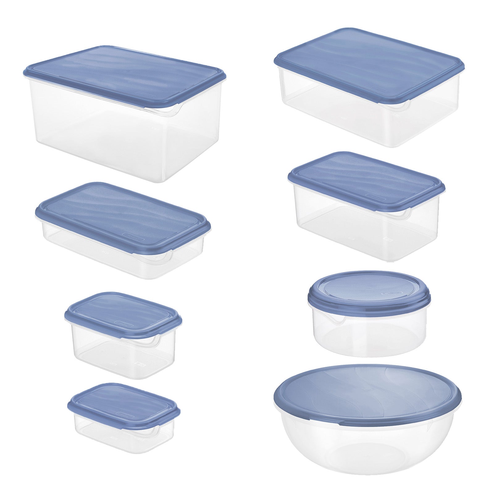 rotho-rondo-frischhaltedosen-8er-set-horizontblau image 1