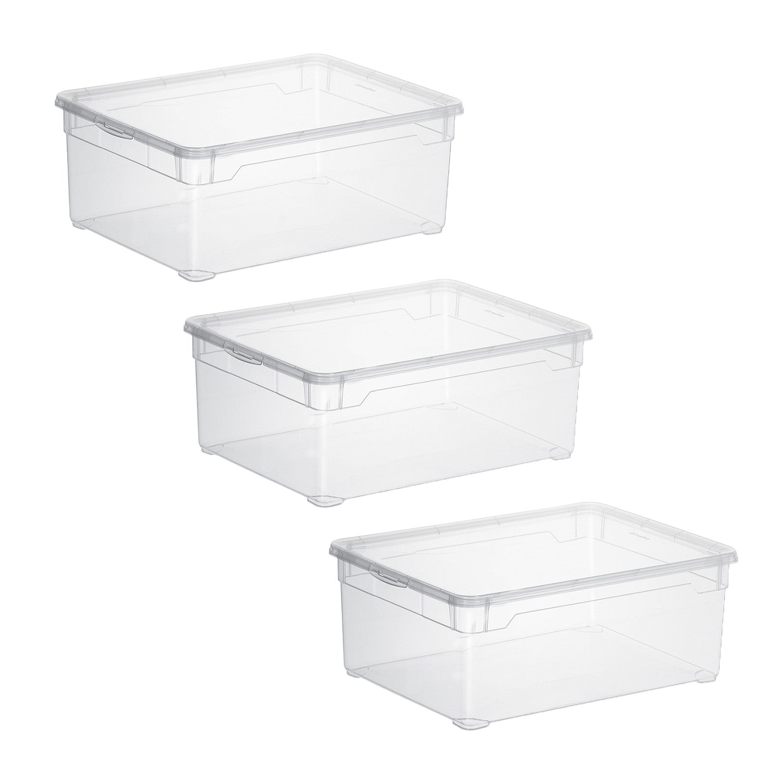 rotho-clear-men-shoe-schuhbox-transparent-3er-set image 1