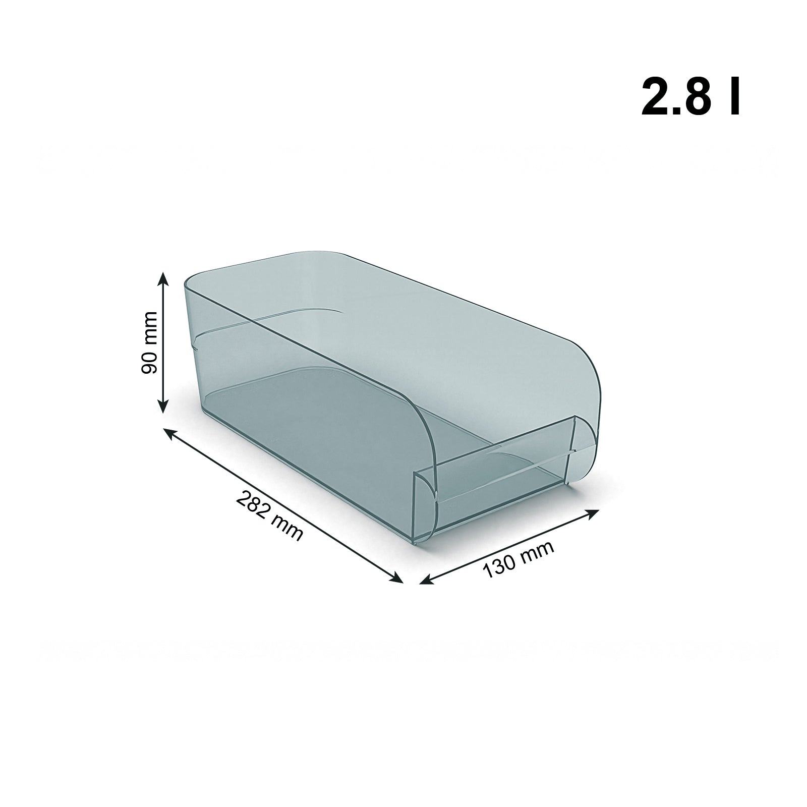 rotho-liskamm-k-hlschrankorganizer-m-2-8-l-transparent image 3