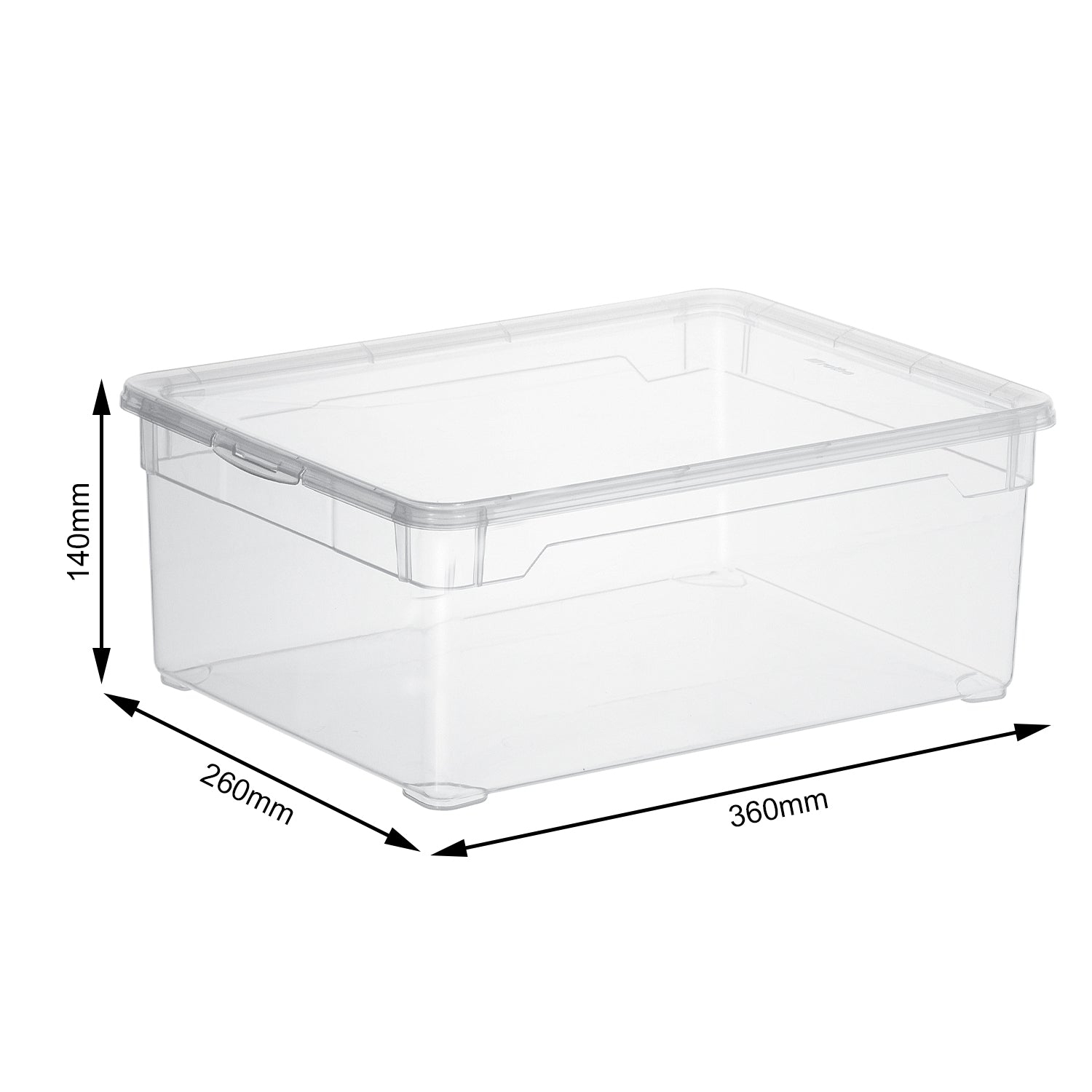 rotho-clear-box-men-shoe-10-l-transparent-mit-deckel image 4