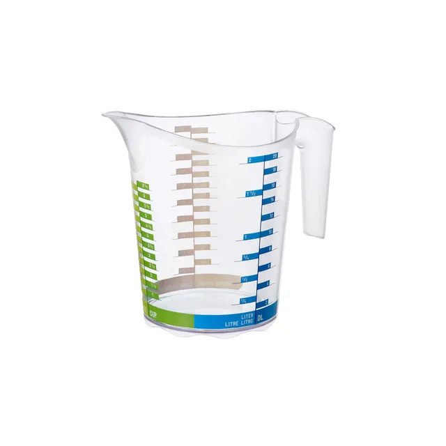 rotho-domino-messbecher-2-l-transparent-mit-skala image 1