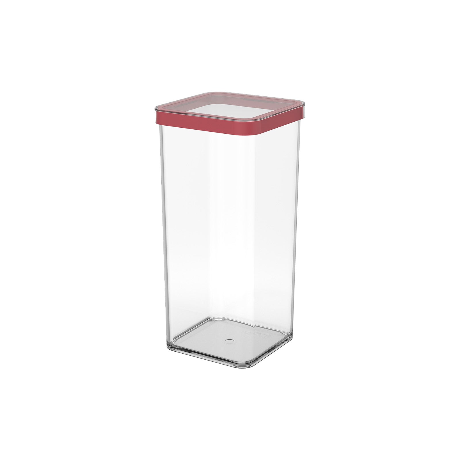 rotho-loft-premium-dose-1-5-l-transparent-rot-eckig image 3
