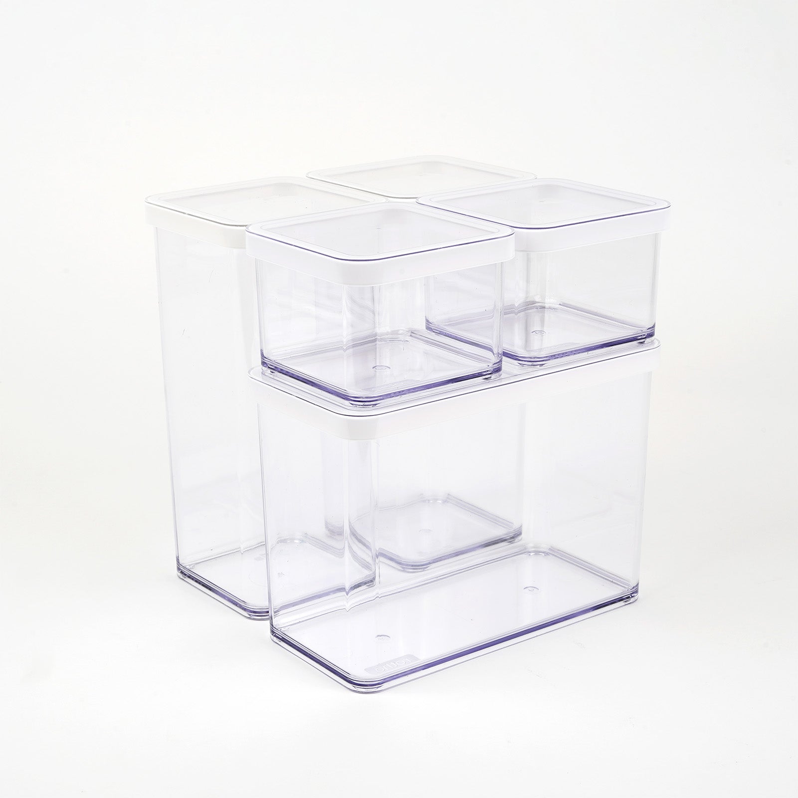 rotho-loft-vorratsdosen-5er-set-transparent-rot-aromadicht-2 image 2
