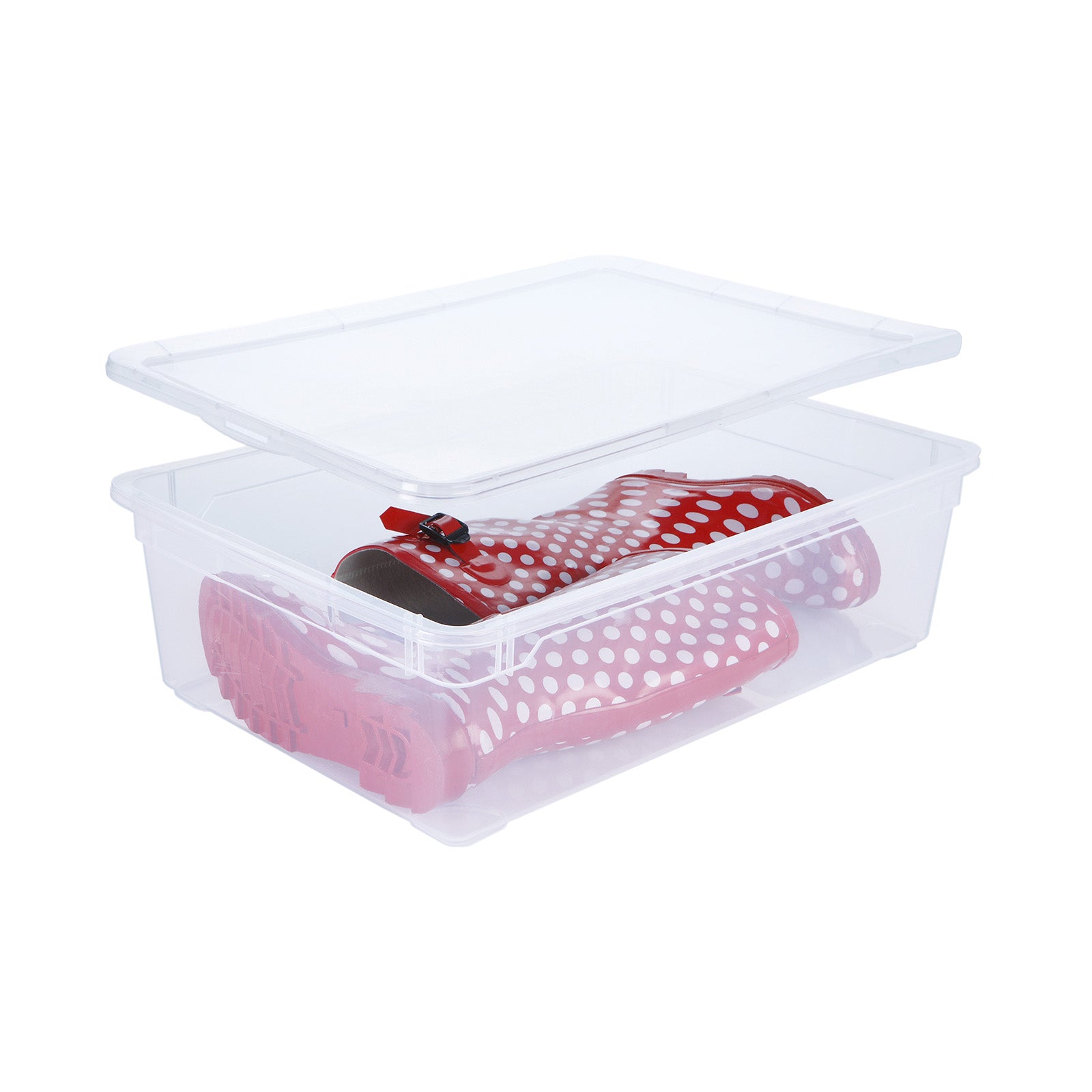 rotho-boots-clear-aufbewahrungsbox-22-l-transparent-mit-deckel image 3