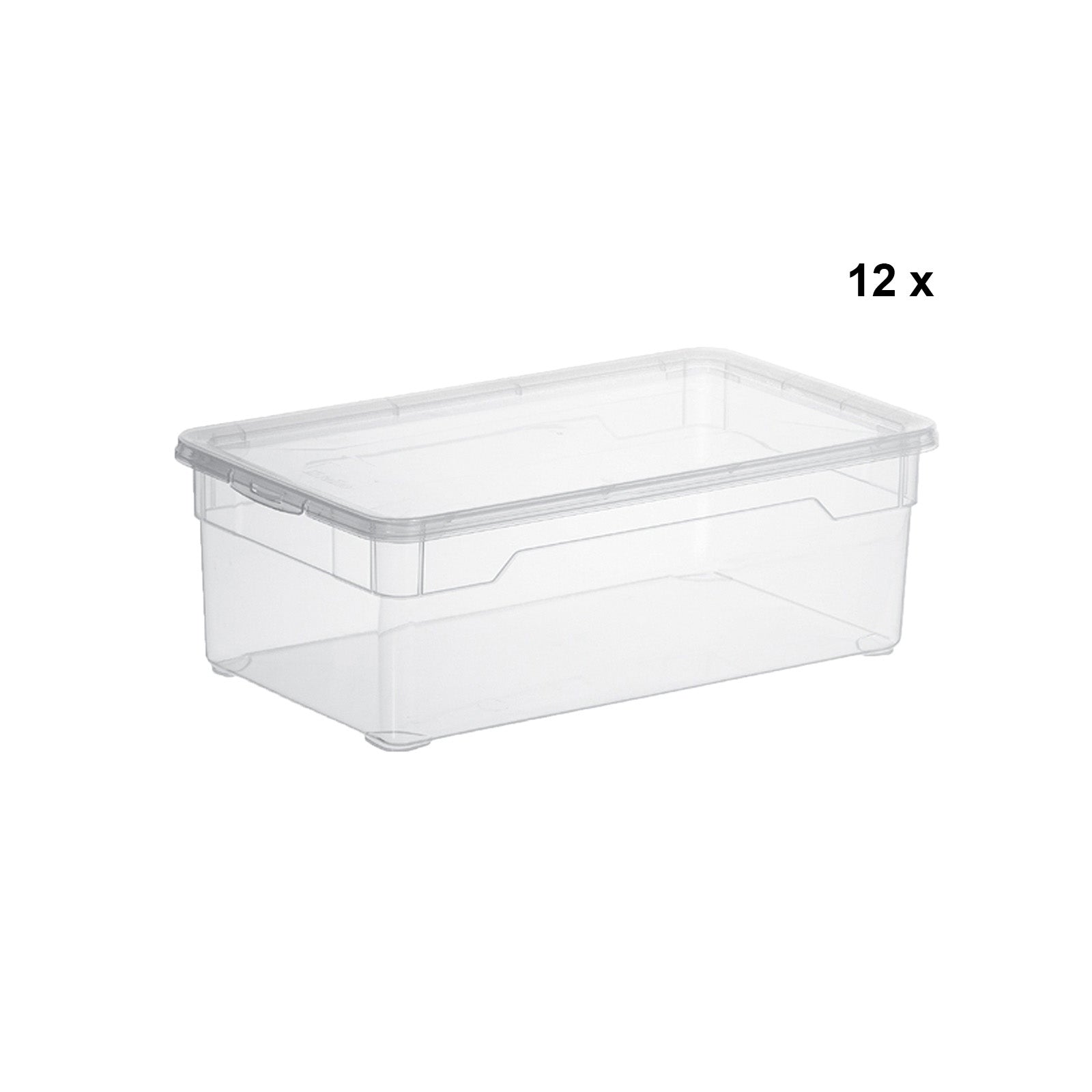 rotho-clear-aufbewahrungsbox-lady-shoe-5-l-3er-set-transparent image 3