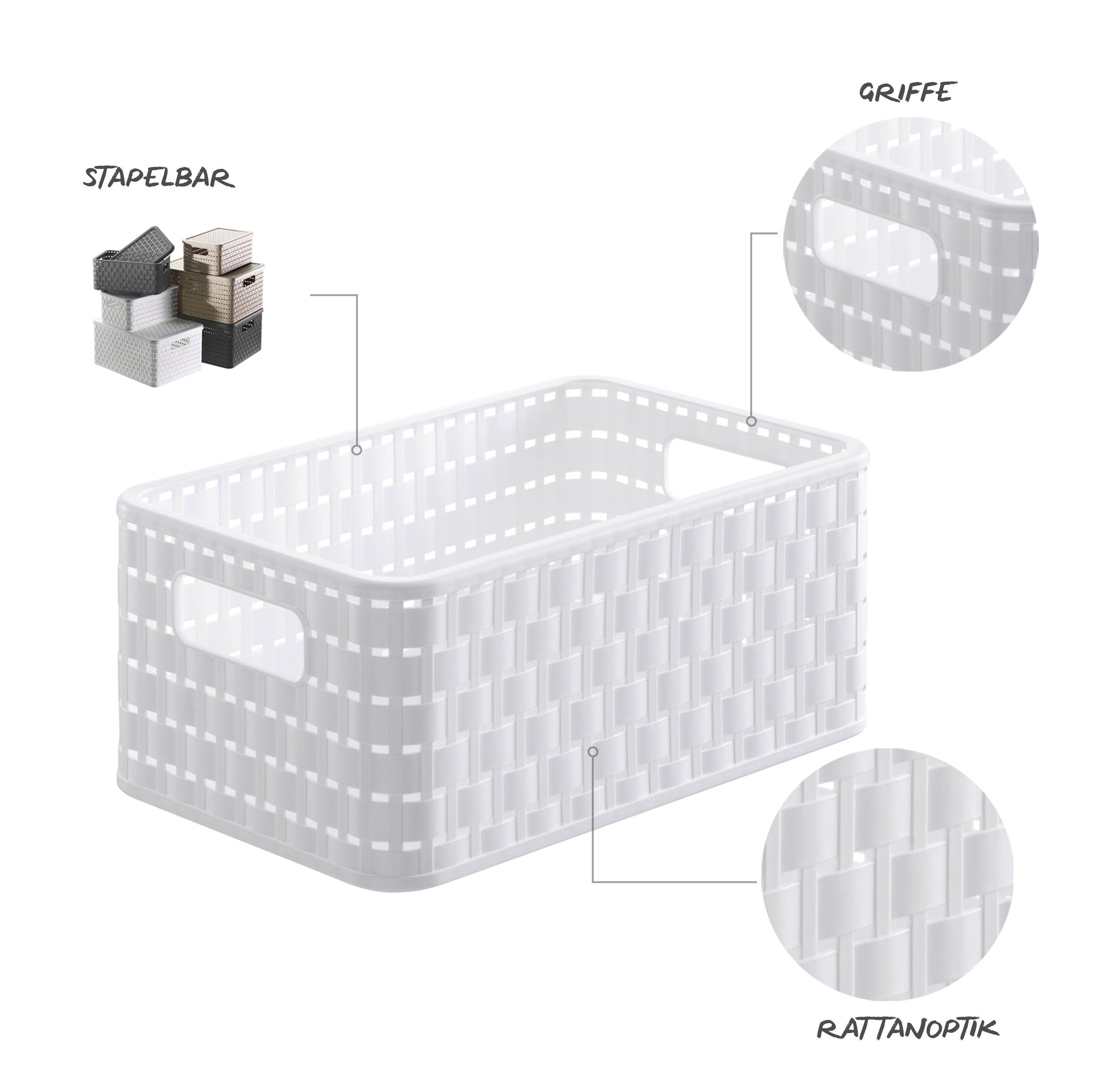 rotho-country-korb-din-a5-6-l-weiss-3er-set-rattan image 7
