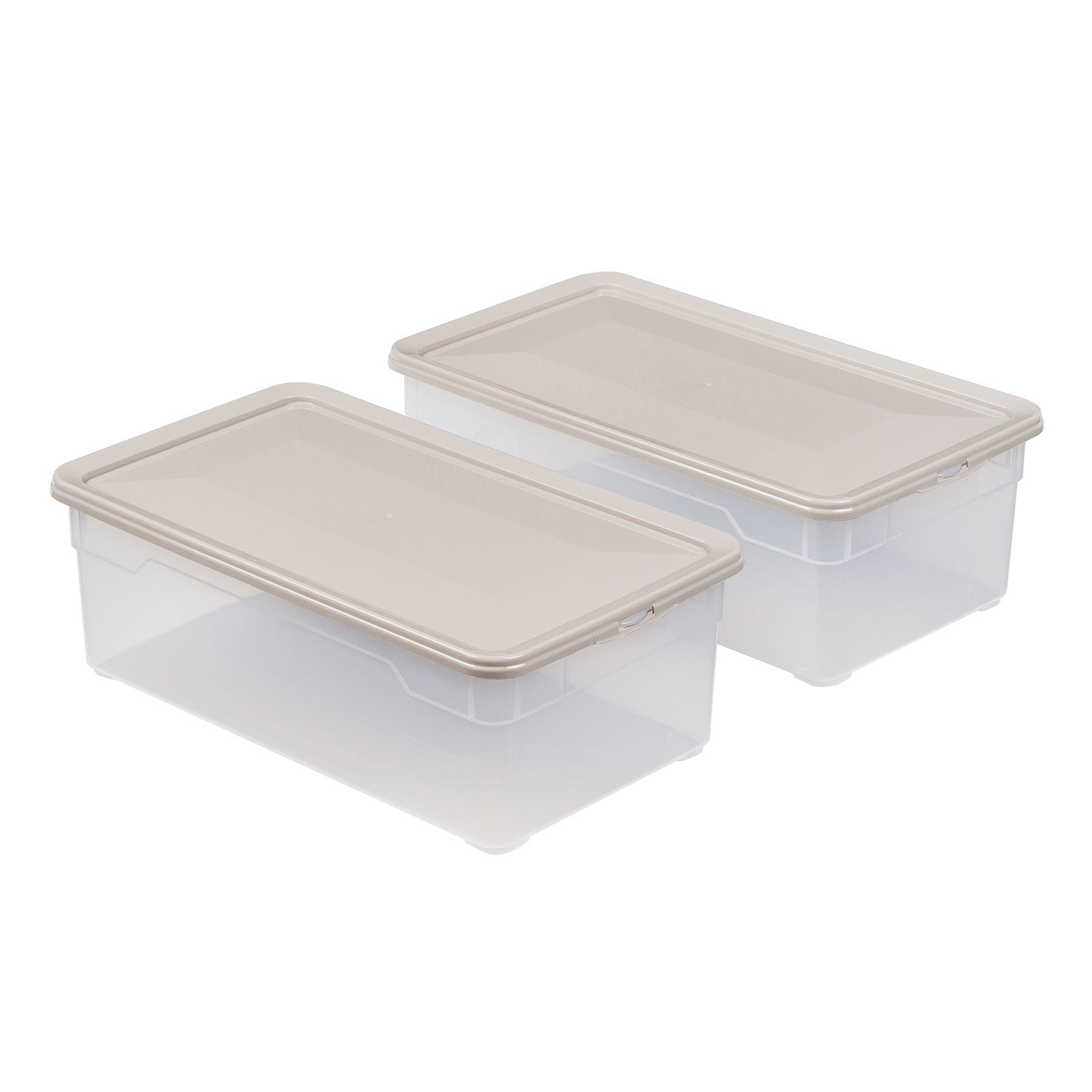 rotho-clear-aufbewahrungsbox-5-l-4-tlg-set-transparent-stapelbar image 2
