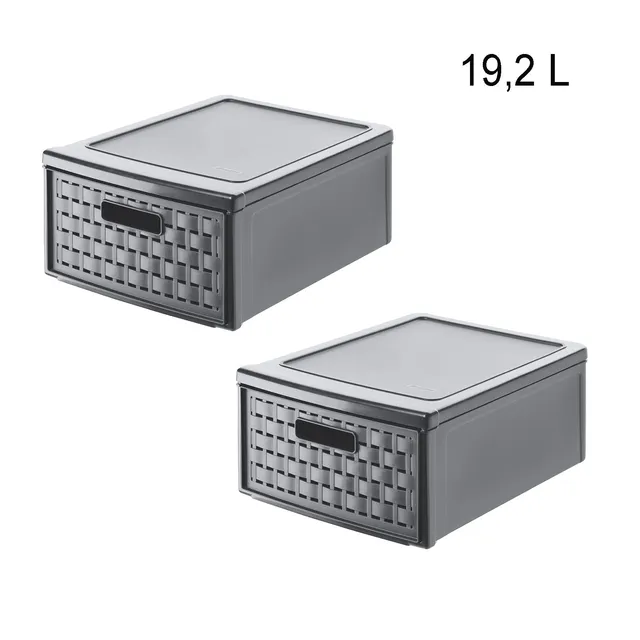 rotho-country-schubladenboxen-2er-set-19-2-l-stapelbar image 1