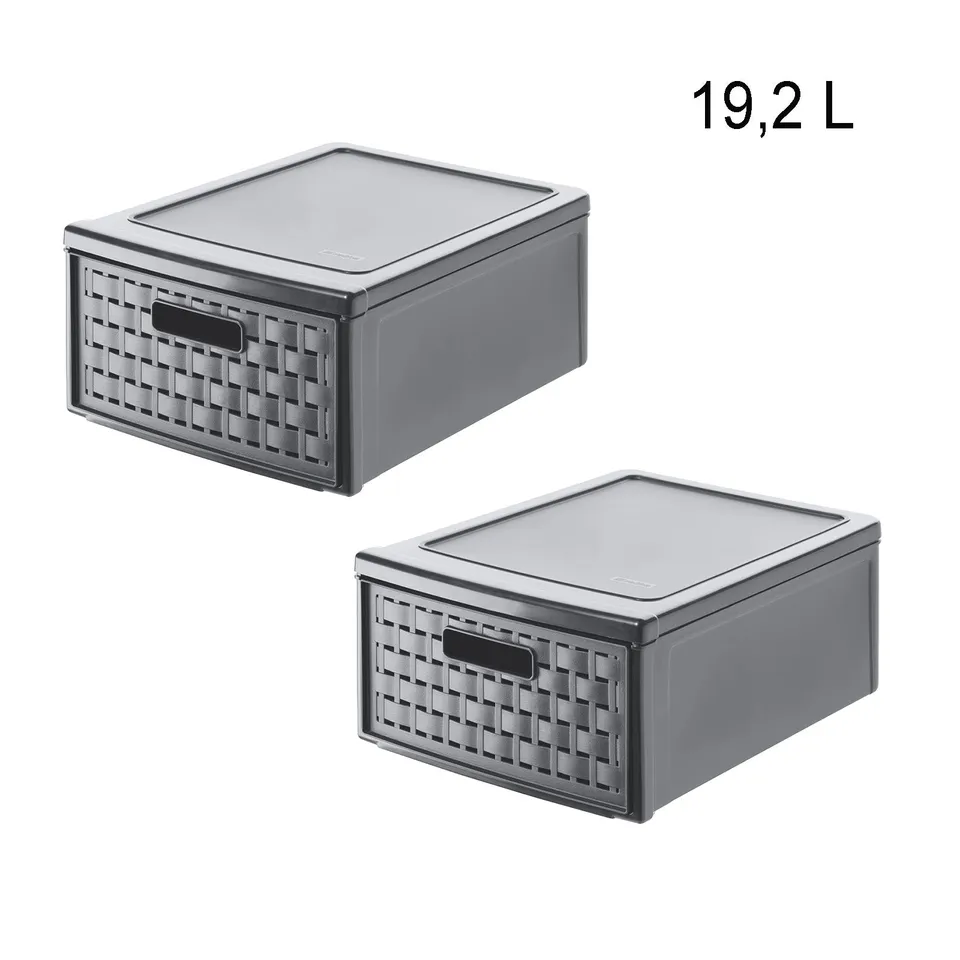 rotho-country-schubladenboxen-2er-set-19-2-l-stapelbar image 1