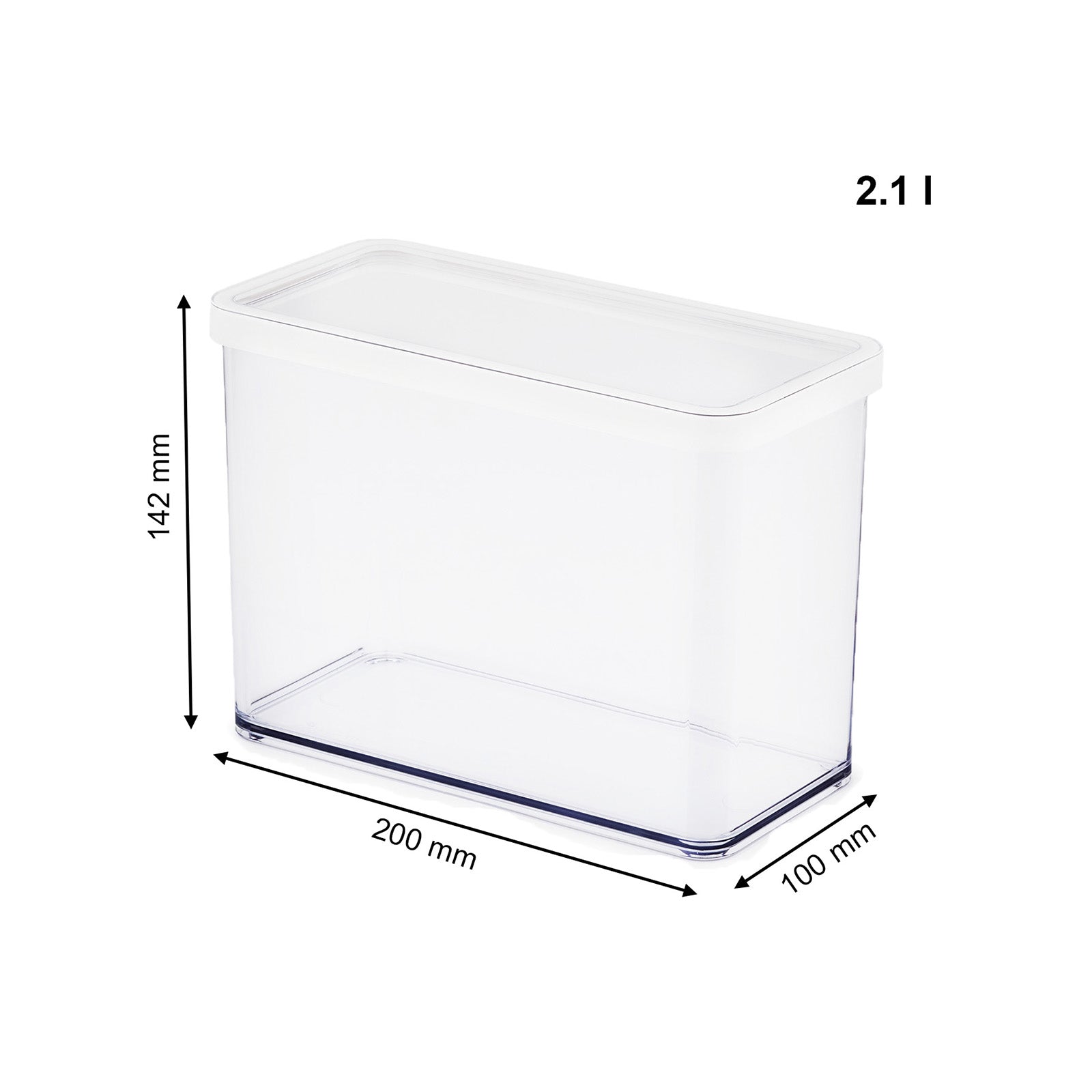rotho-loft-vorratsdosen-5er-set-transparent-rot-aromadicht image 8