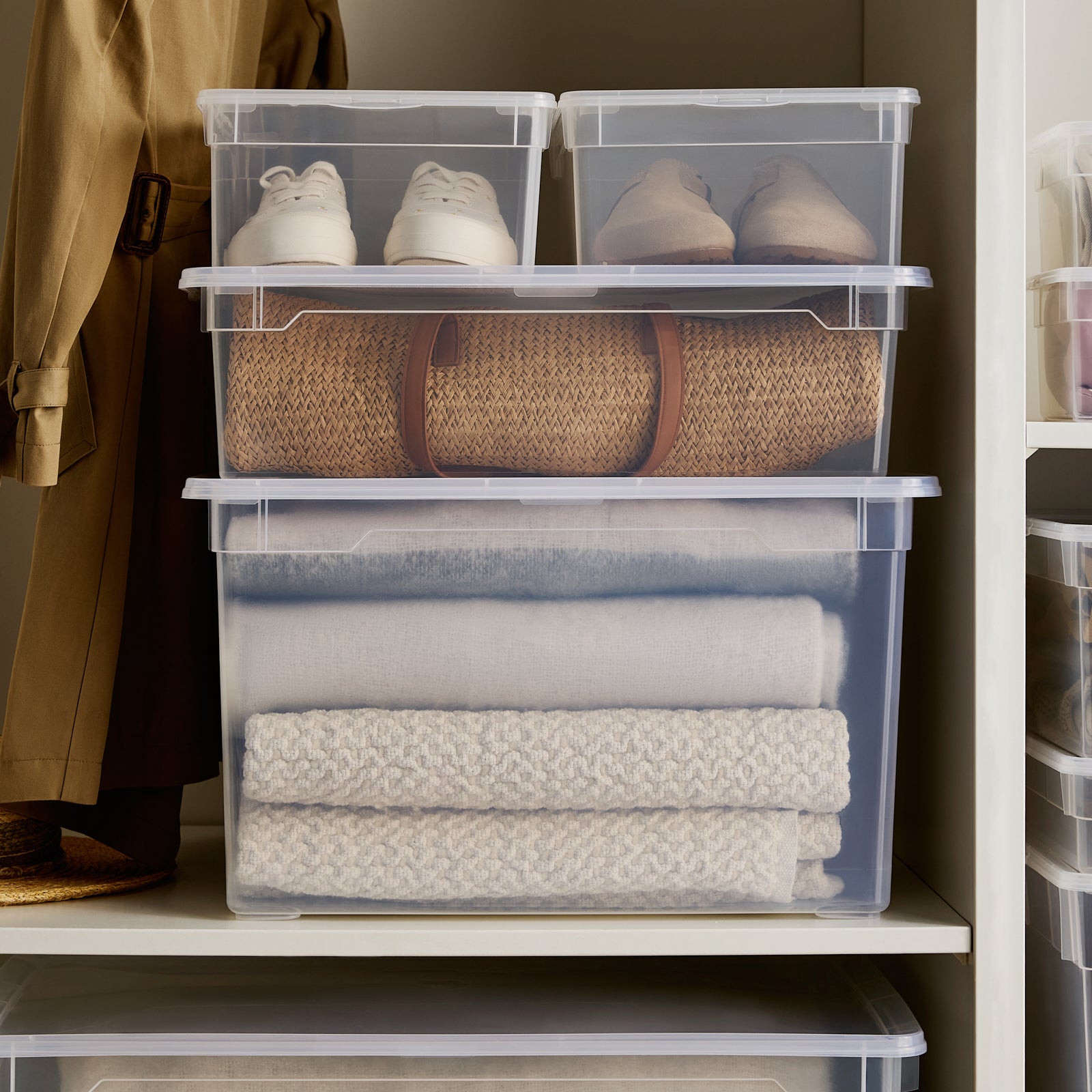 rotho-clear-aufbewahrungsbox-10-l-6er-set-blau-transparent image 5