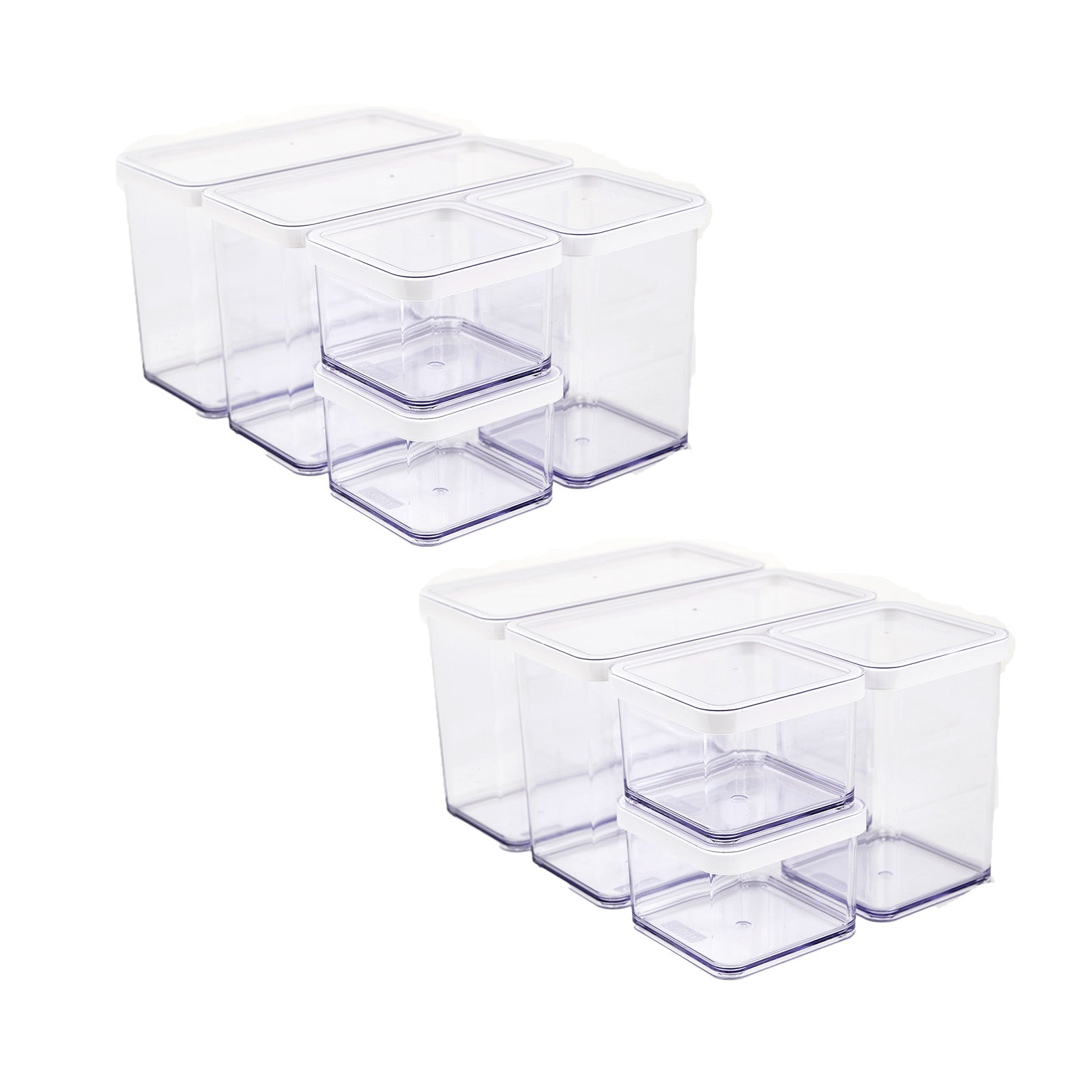 rotho-loft-vorratsdose-10er-set-rot-transparent-wei image 3