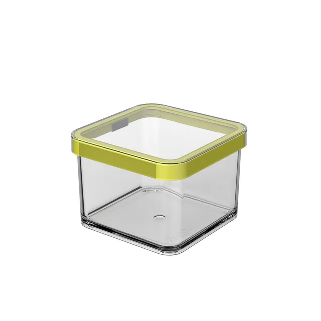 rotho-loft-premium-dose-0-5-l-transparent-rot-eckig image 1