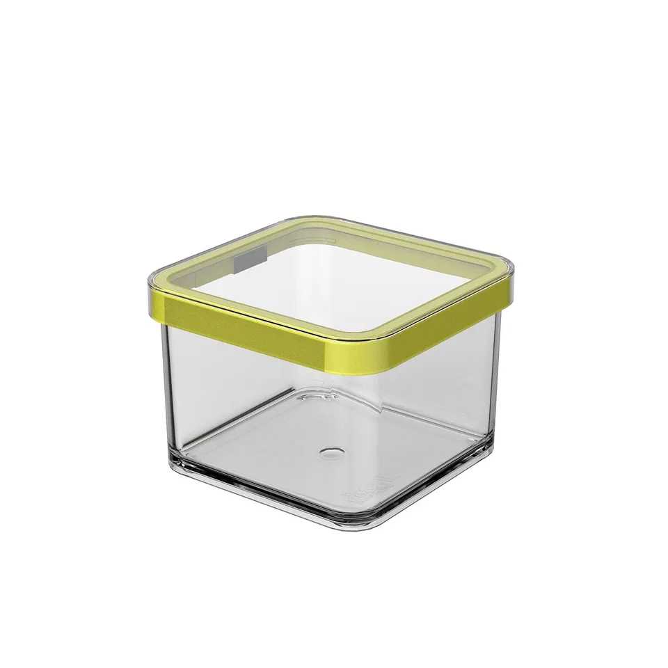 rotho-loft-premium-dose-0-5-l-transparent-rot-eckig image 1