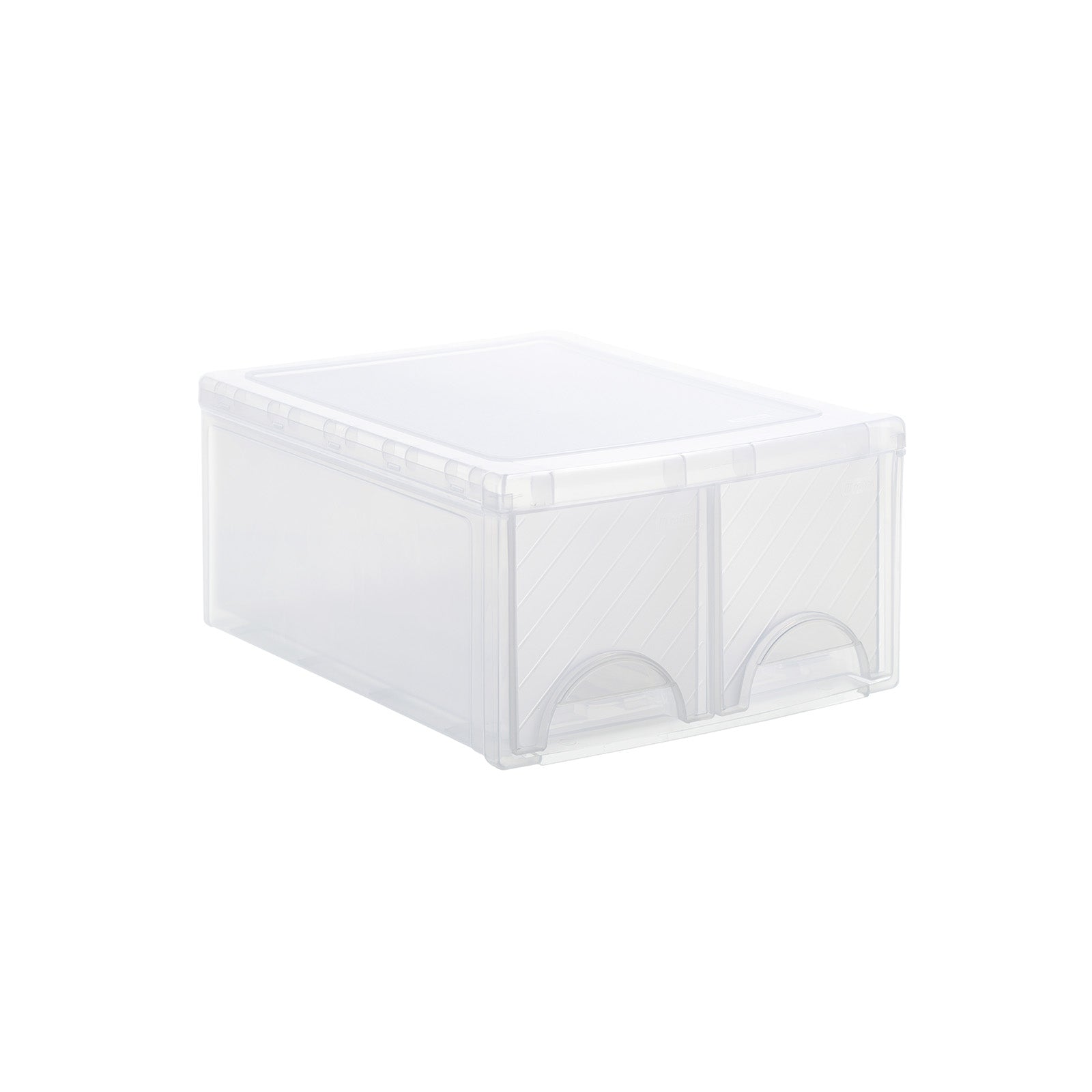 rotho-frontbox-schubladenbox-a4-2-f-cher-transparent image 1