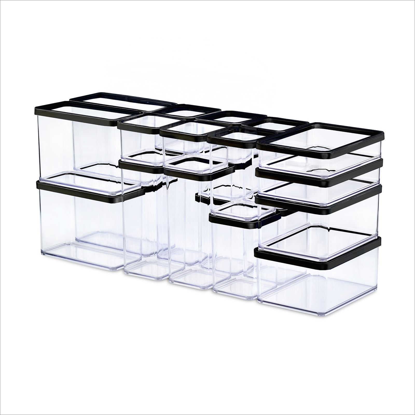 rotho-loft-vorratsdosen-24-tlg-transparent-wei-luftdicht image 8