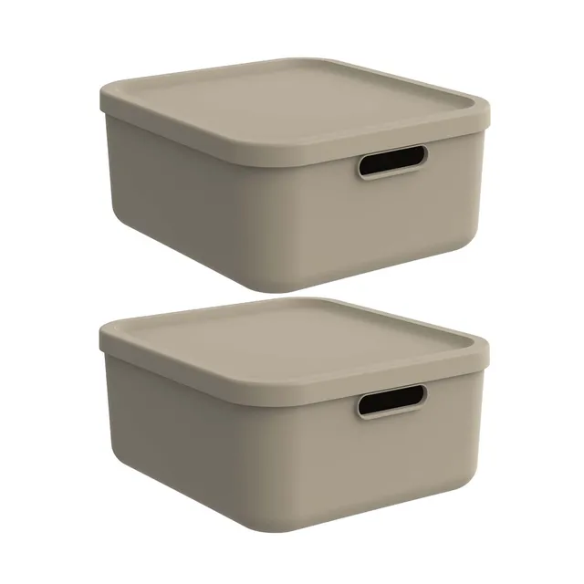 rotho-albula-light-aufbewahrungsbox-20l-2er-set-anthrazit image 1