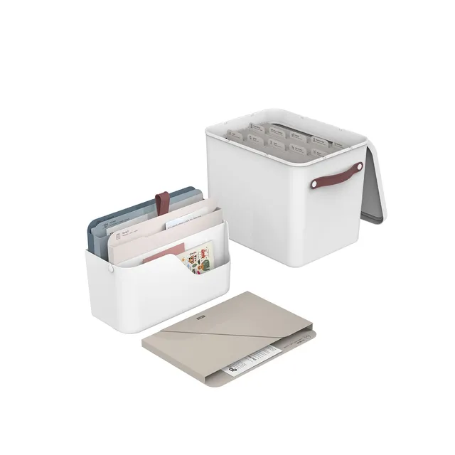 rotho-my-paper-plus-set-inbox-archivbox-wei-blaue-mappen image 1