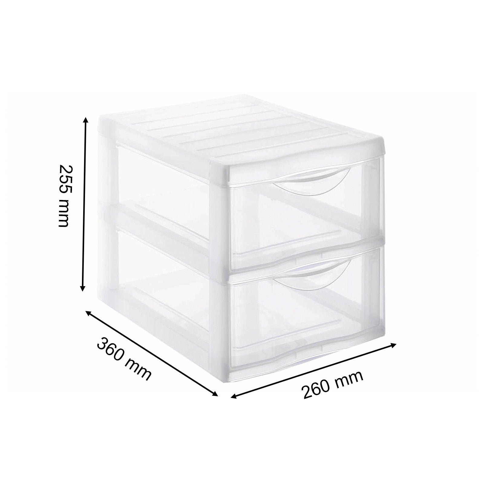 rotho-orgamix-schubladenbox-a4-2-f-cher-b-robox image 2