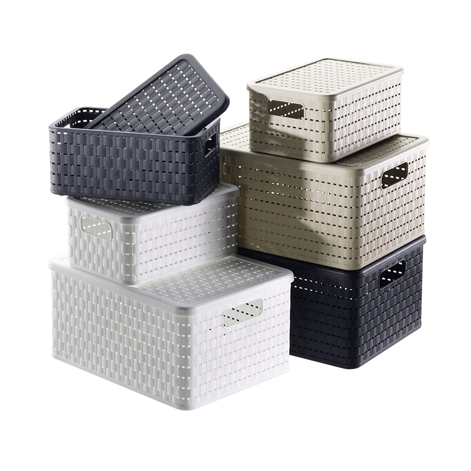 rotho-country-korb-a6-2-l-wei-3er-set-rattan-optik image 8