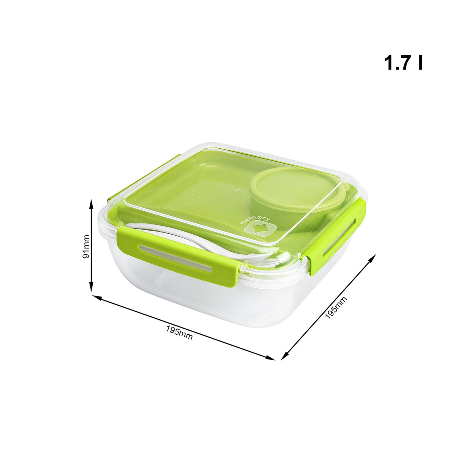 rotho-memory-salatbox-1-7l-horizontblau-besteck image 6