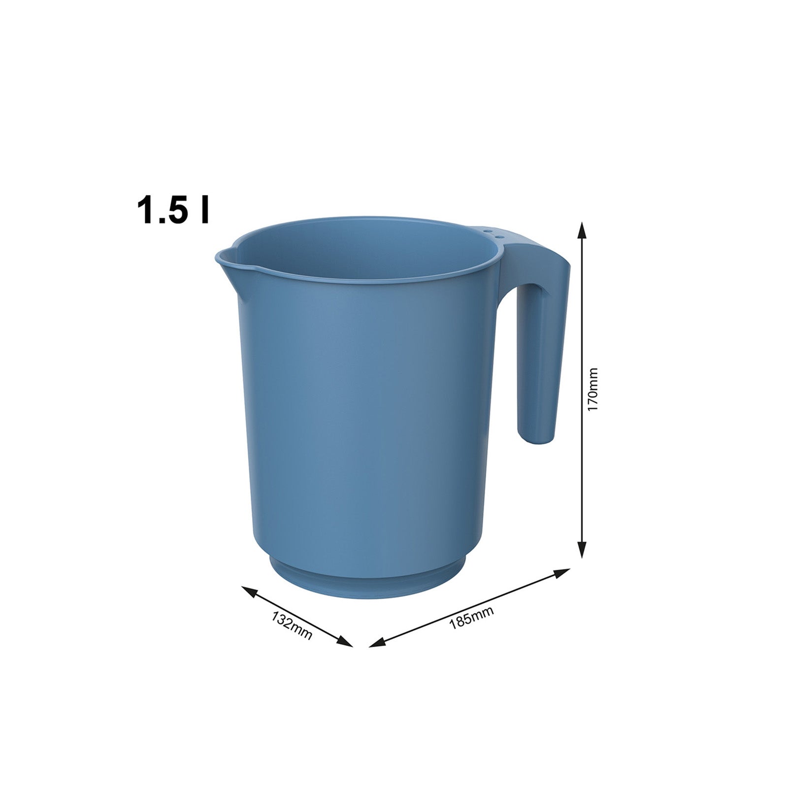 rotho-fresh-r-hrbecher-1-5l-messbecher-gr-n-bpa-frei image 6