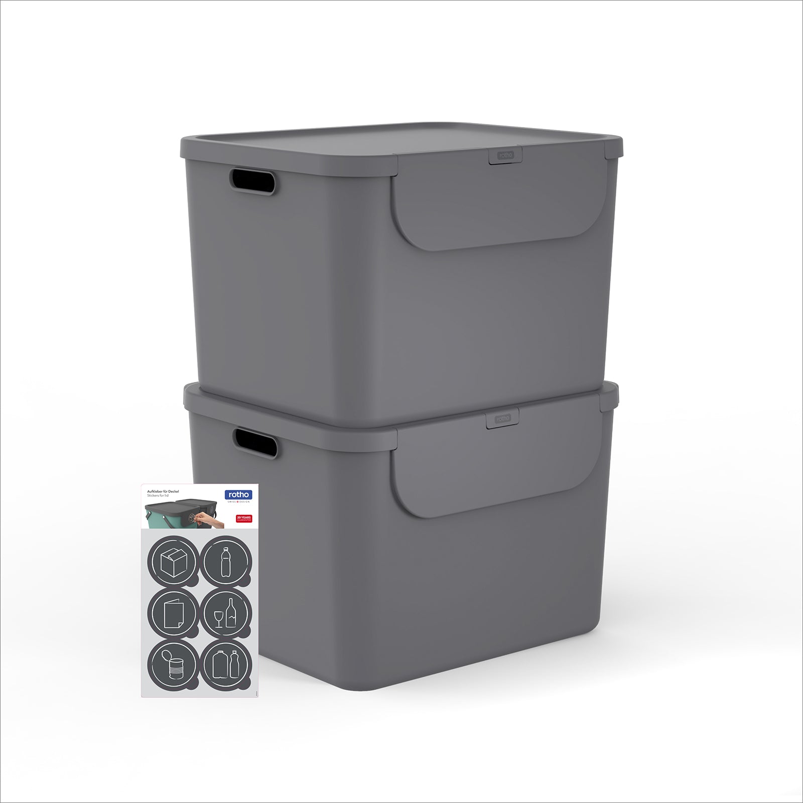 rotho-albula-recyclingbeh-lter-55-l-2er-anthrazit-stapelbar image 7