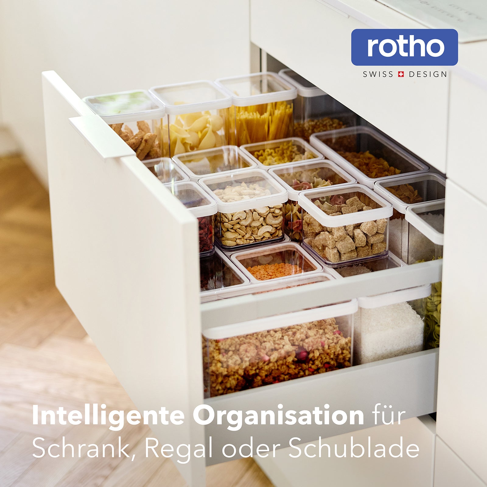 rotho-loft-vorratsdosen-24-tlg-transparent-wei-luftdicht image 2