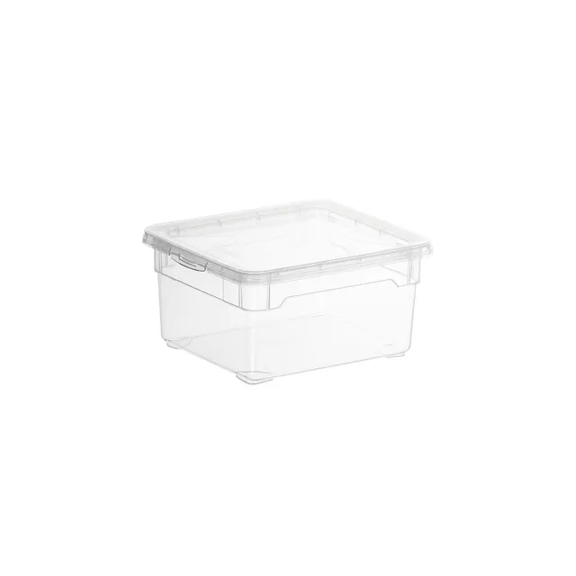 rotho-clear-box-2-l-aufbewahrungsbox-transparent-klein image 1