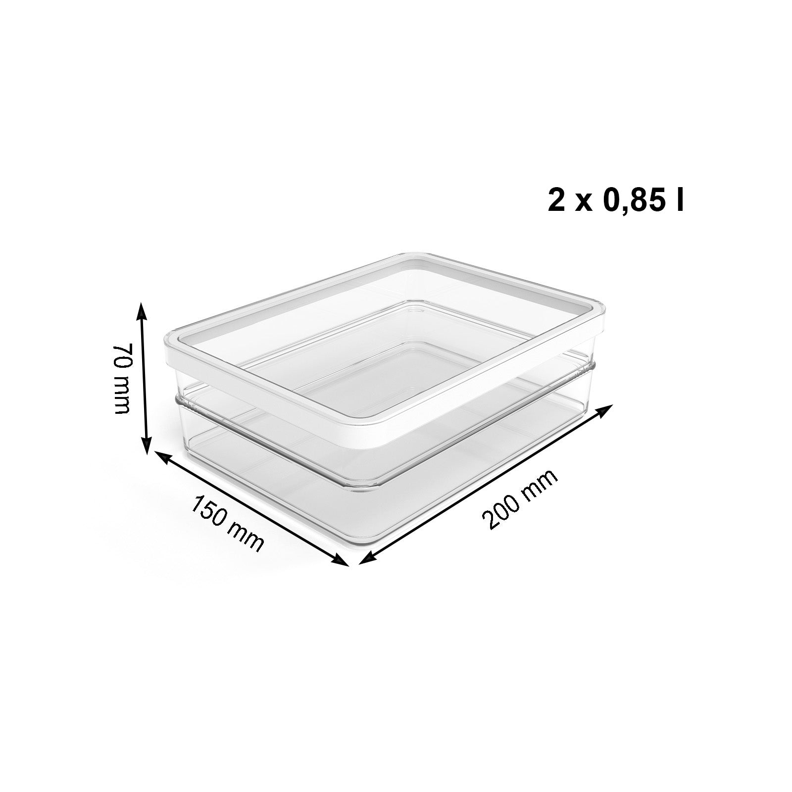 rotho-loft-foodcenter-frischhaltedose-0-85-l-2er-set-wei image 6