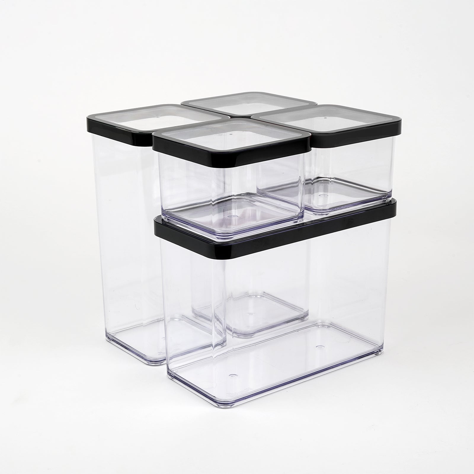rotho-loft-vorratsdosen-5er-set-transparent-rot-aromadicht-2 image 3