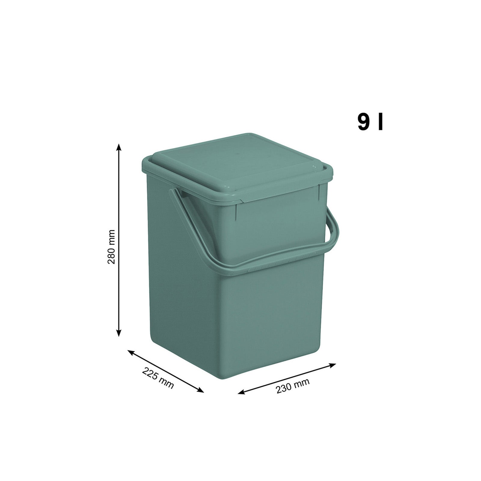 rotho-bio-komposteimer-9-l-mistletoe-gr-n-mit-deckel image 7