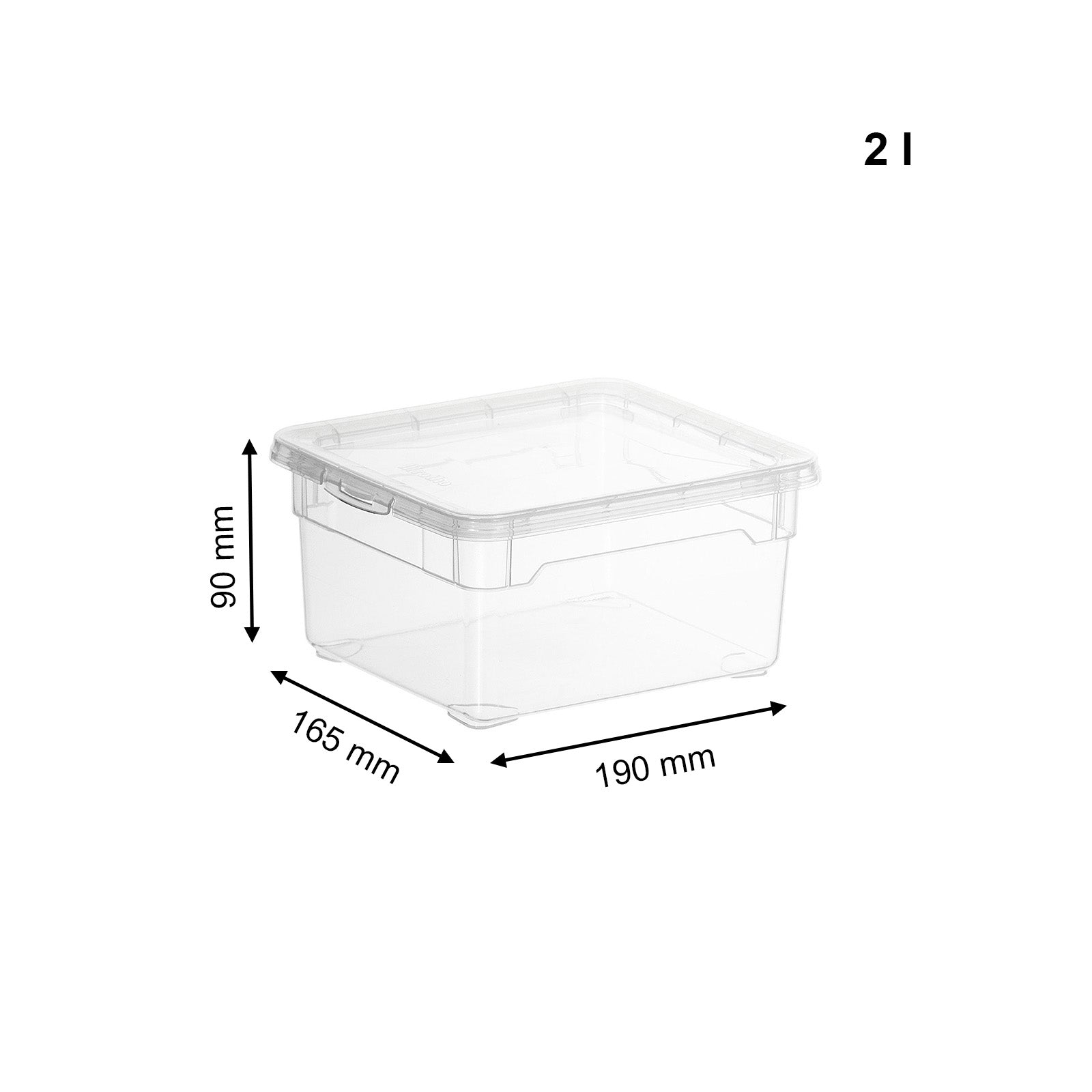 rotho-clear-box-2-l-aufbewahrungsbox-transparent-klein image 5