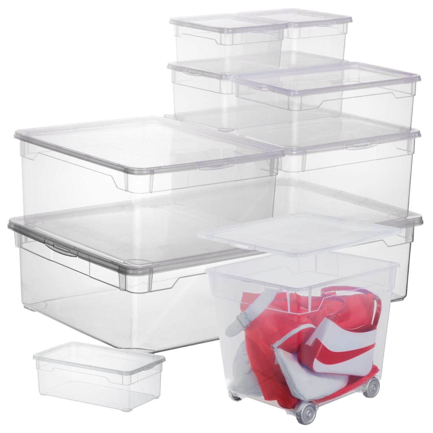 rotho-clear-box-men-shoe-10-l-transparent-mit-deckel image 5
