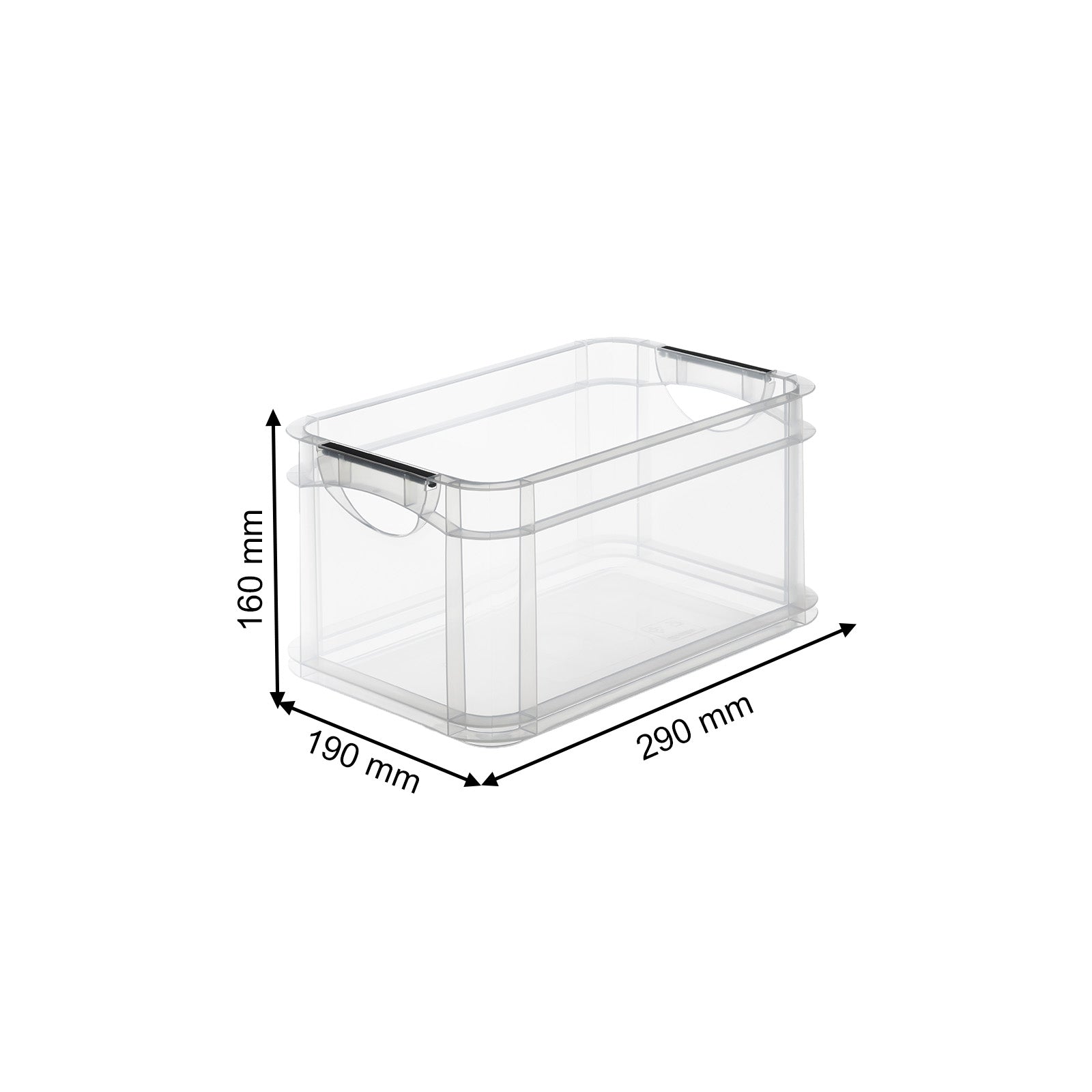 rotho-systembox-aufbewahrungsbox-din-a5-transparent image 2